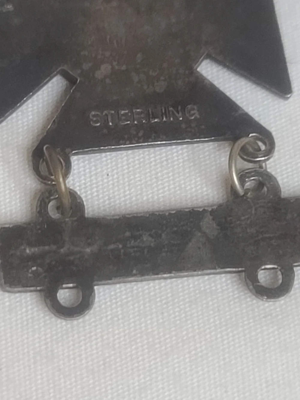Vintage Sterling Silver U.S. Military Army Sharpshooter Qualification B.A.R. Pin